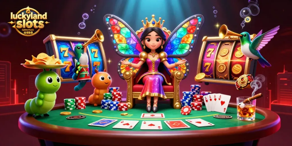 Win at luckyland slots sister casinos usa with massive jackpots and colorful slot reels