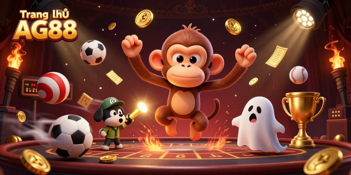 Experience thrilling gameplay at Trang chủ AG88 with dynamic characters and vibrant casino elements.