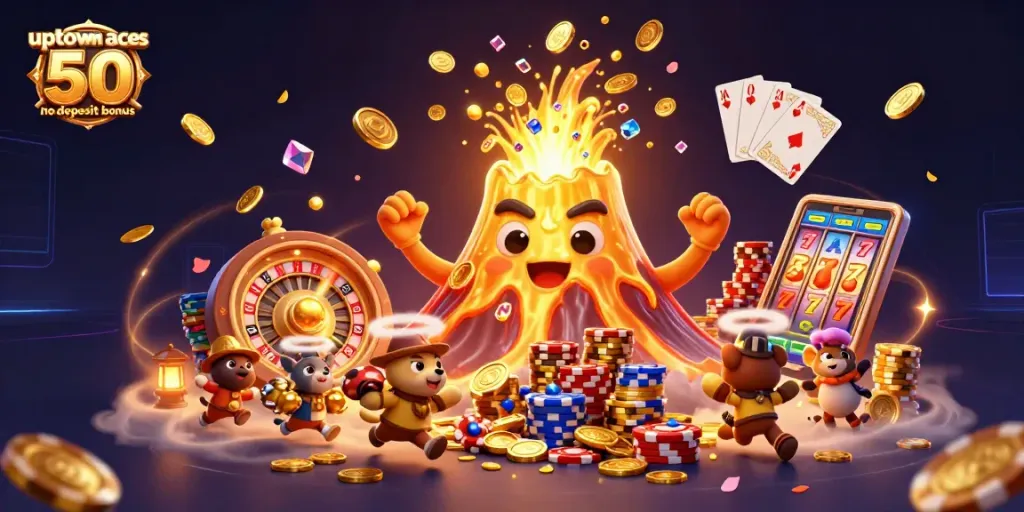Spin to win with the uptown aces 50 no deposit bonus and unleash a treasure of gaming excitement!