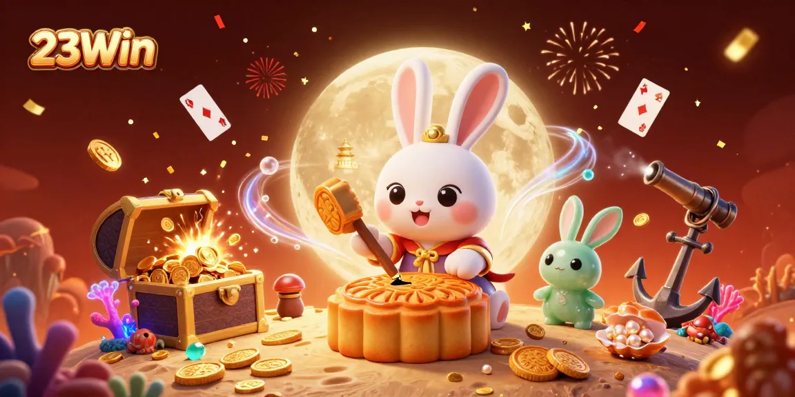 Engage with thrilling games at 23Win, where casino excitement meets a magical moonlit adventure.