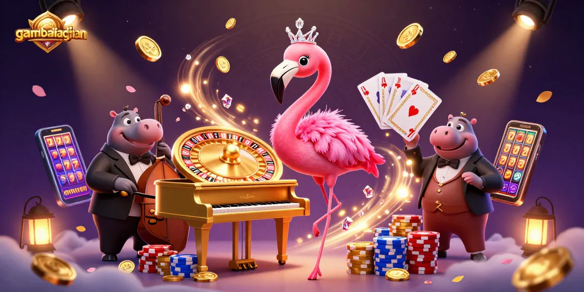 Enjoy thrilling moments at gamebaidangian with dynamic flamingo singer and captivating casino elements.