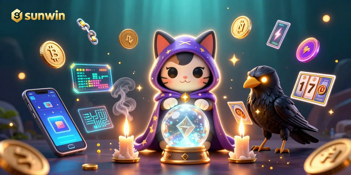 Engage with sunwin's immersive casino experience featuring cartoon characters, crypto elements, and lively gameplay.