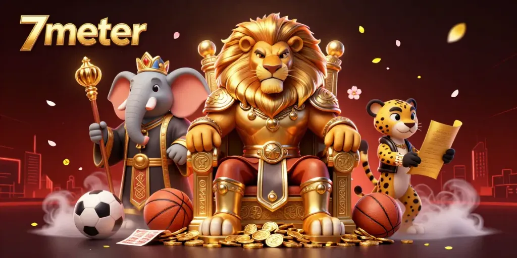 Experience thrilling sports betting with 7meter featuring dynamic characters and vibrant gambling elements.